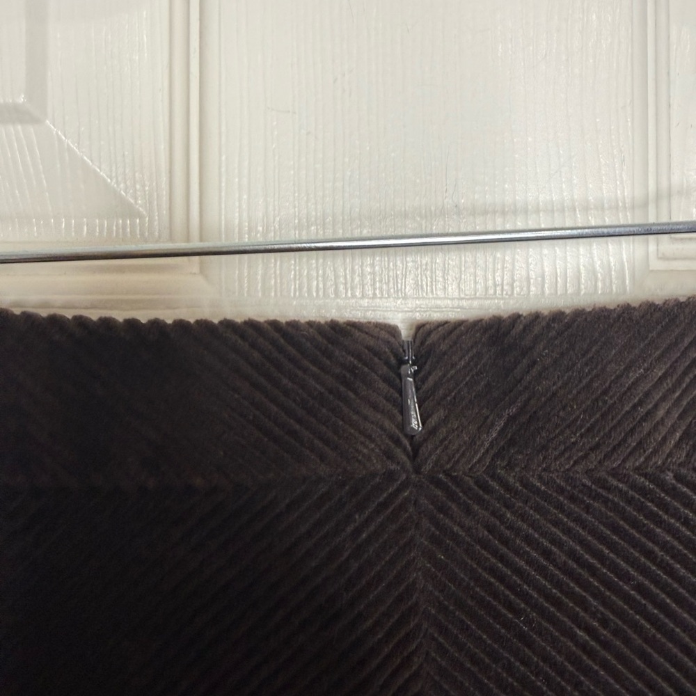 Y2K Ann Taylor Brown Corduroy A-line Skirt Size 6 Minimal Classic Quiet Luxury - Picture 5 of 14